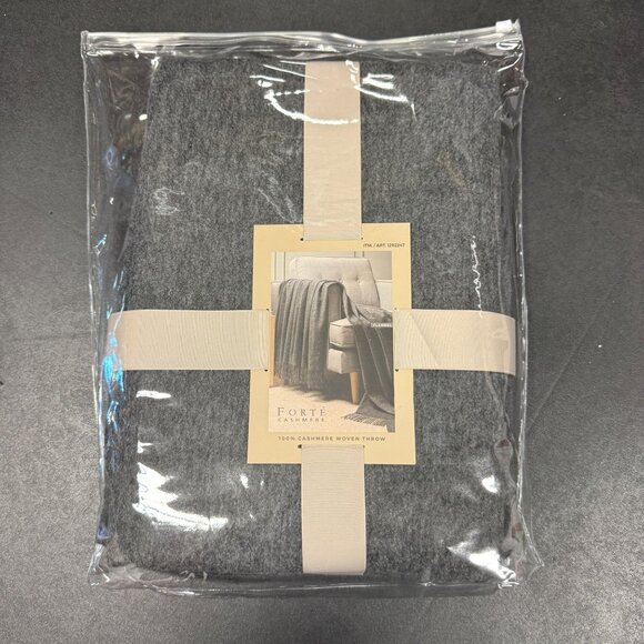 Dawson Forte Cashmere Throw Flannel 76.5x57 Inch - Picture 1 of 5